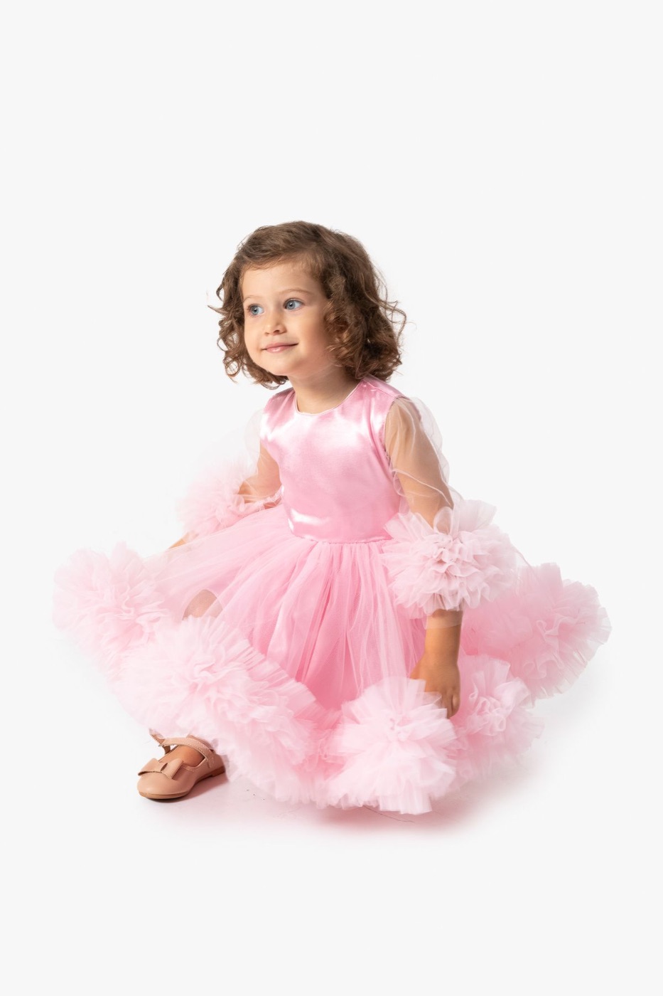 Cinderella roza satenska haljinica