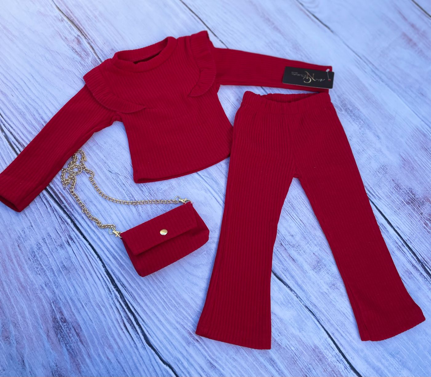 Crveni komplet sa torbicom