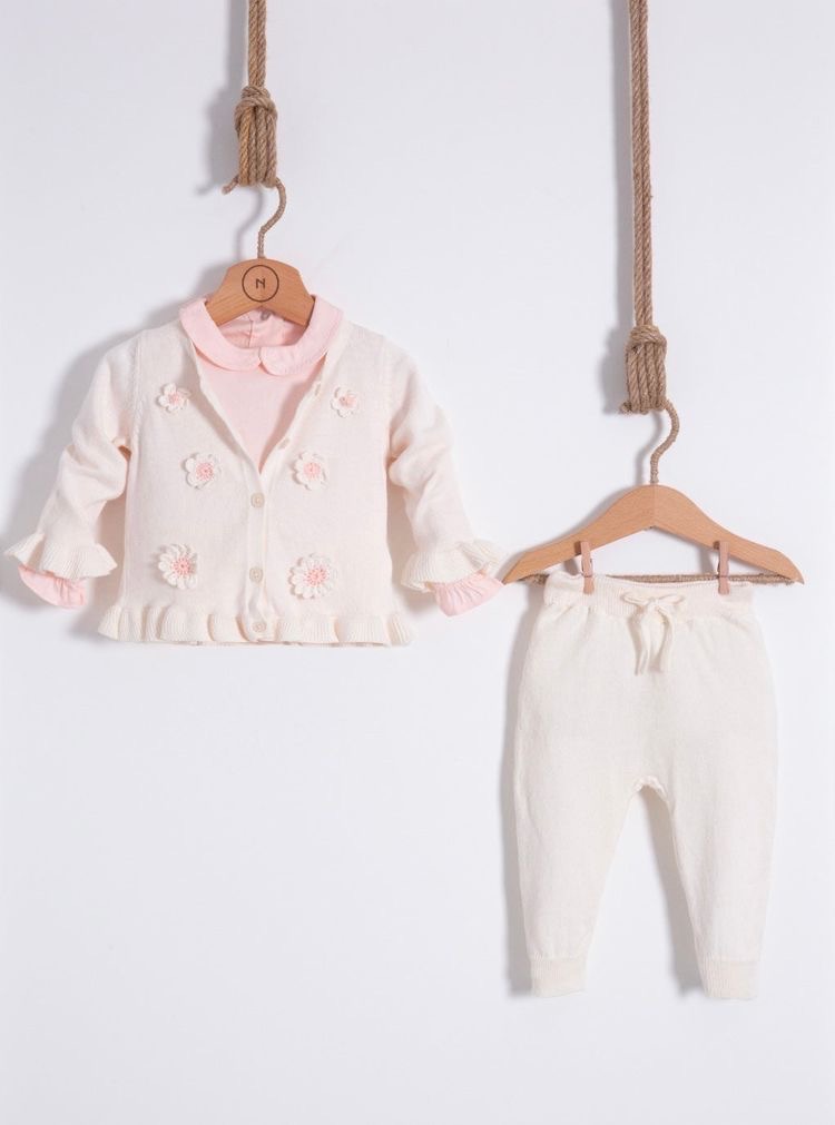 NipperLand cvetići trodelni kompletić