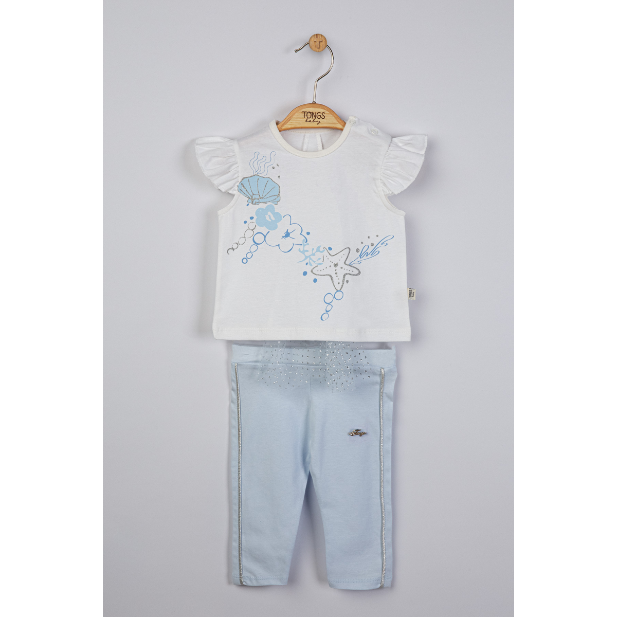 Plavi školjkice komplet sa tilom