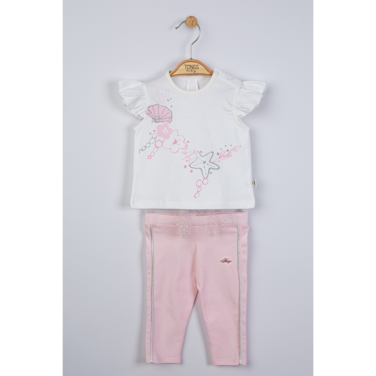 Roze školjkice komplet sa tilom