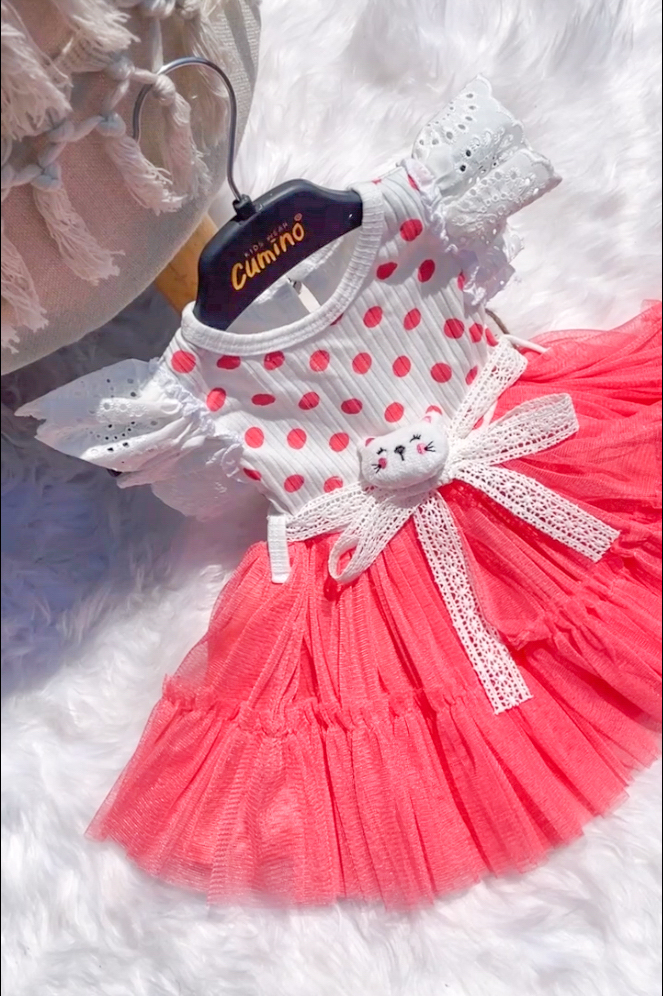 Tufne meda haljina sa tilom