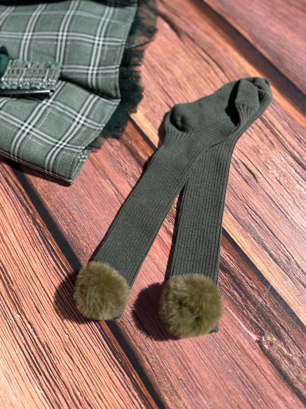 Zelene čarape sa bućkama